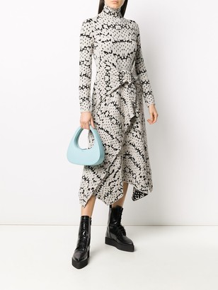 Christian Wijnants Abstract Print Textured Knit Dress