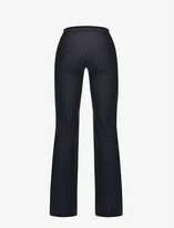 Thumbnail for your product : Pinko Hulki pinstripe stretch-woven flare trousers