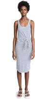 Thumbnail for your product : Monrow Stripe Dress with Tie Front