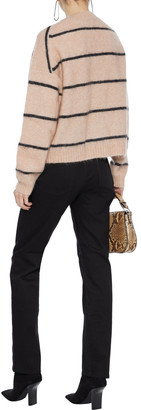 Acne Studios Rhira Striped Brushed-knitted Sweater