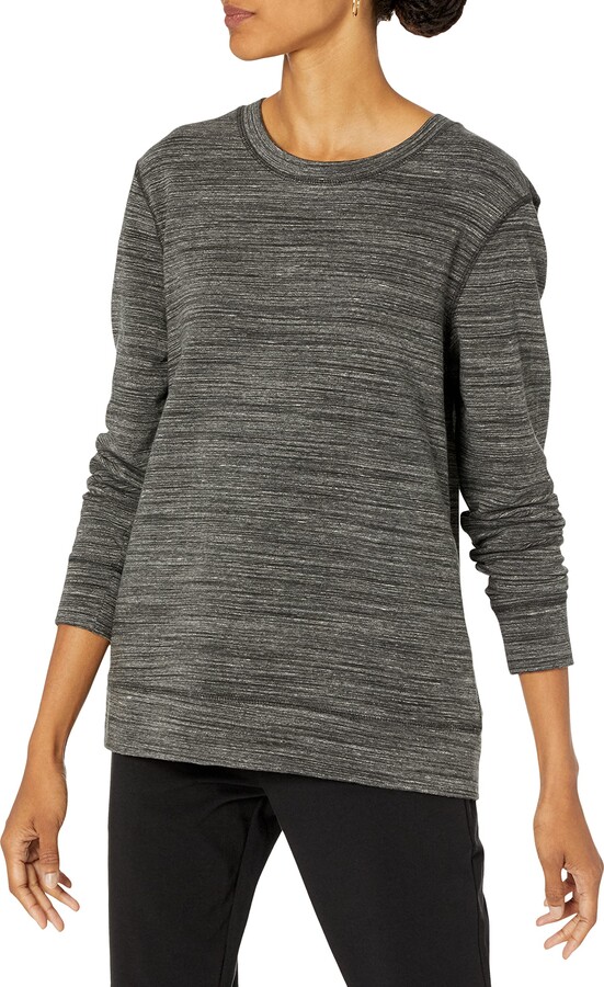Daily Ritual Terry Cotton And Modal Tie Sleeve V-Neck Sweatshirt Donna 