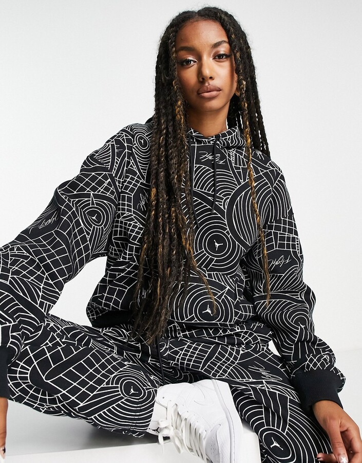 jordan fleece hoodie black