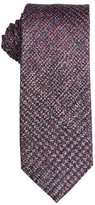 Thumbnail for your product : Ben Sherman red, navy and white 'Autumn Texture' tweed silk tie