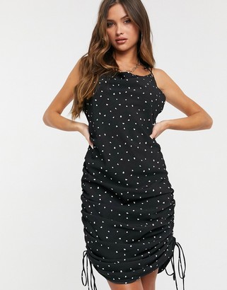 string along mini dress hearts