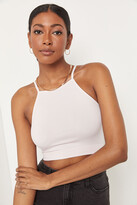 Thumbnail for your product : Ardene Basic Crop Halter Tank Top