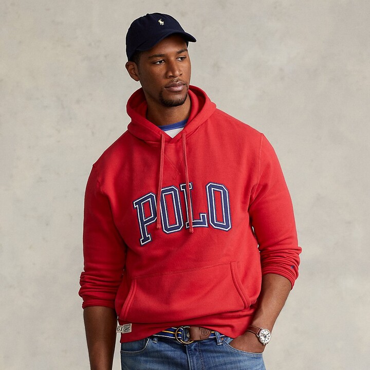 Mens Red Polo Hoodie | Shop the world's largest collection of 