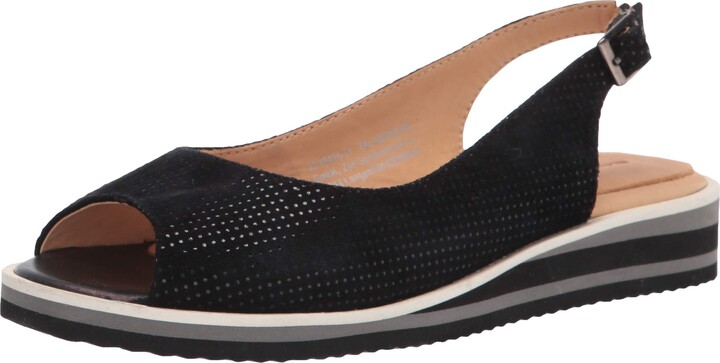 peep toe sling back sandals