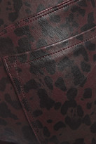 Thumbnail for your product : J Brand L8001 Leopard-print Stretch-leather Skinny Pants