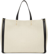 Thumbnail for your product : Valentino Garavani Beige Small Canvas Tote