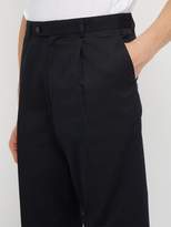 Thumbnail for your product : Hope Take Tailored Cotton-twill Trousers - Mens - Dark Navy