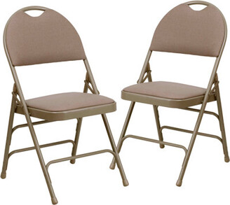 Inbox Zero Eleanne Extra Large Ultra-Premium Triple Braced Folding Chair