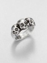 Thumbnail for your product : King Baby Studio Triple Skull Ring