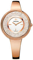 Swarovski 5269250 Women's Crystalline Round Bracelet Strap Watch, Rose Gold/White