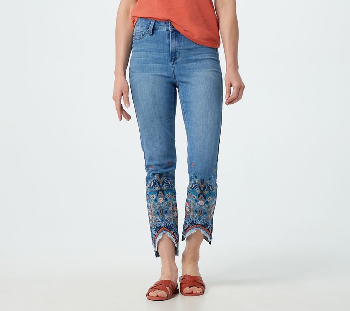 jeans with daisies