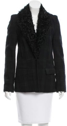 A.L.C. Wool Shearling Collar Jacket