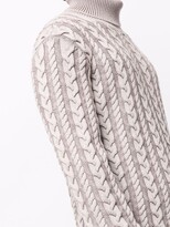Thumbnail for your product : Fedeli Cable-Knit Roll Neck Jumper