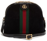 Thumbnail for your product : Gucci Ophidia Gg Suede Cross-body Bag - Black Multi