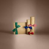 Thumbnail for your product : Burberry The Mini Classic Check Cashmere Scarf with Hearts