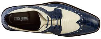 Stacy Adams Gusto Wingtip Oxford (Dark Blue/Ivory) Men's Shoes