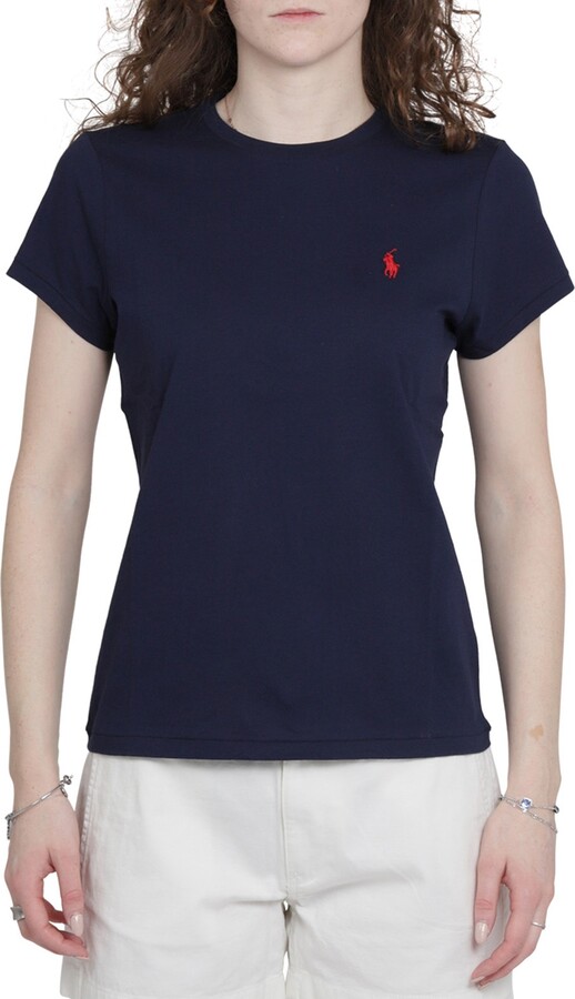 Polo Ralph Lauren Blue Women's T-shirts | Shop the world's largest  collection of fashion | ShopStyle