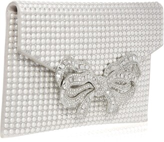 Judith Leiber Couture Women's New Rose Desiree Crystal Clutch - Silver