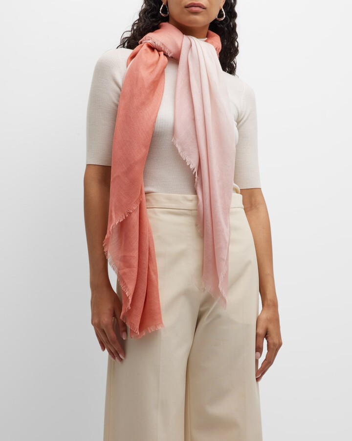 Alonpi Ombre Cashmere-Silk Scarf - ShopStyle Scarves & Wraps