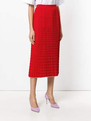 Victoria Beckham pleated knit skirt