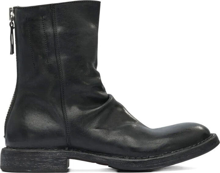 Moma Zip-Detail Slouch Ankle Boots