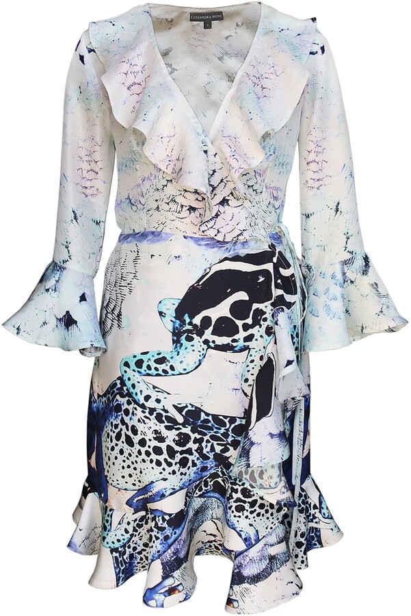 Feather Print Wrap | Shop the world's ...