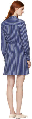 A.P.C. Blue Striped Lili Dress