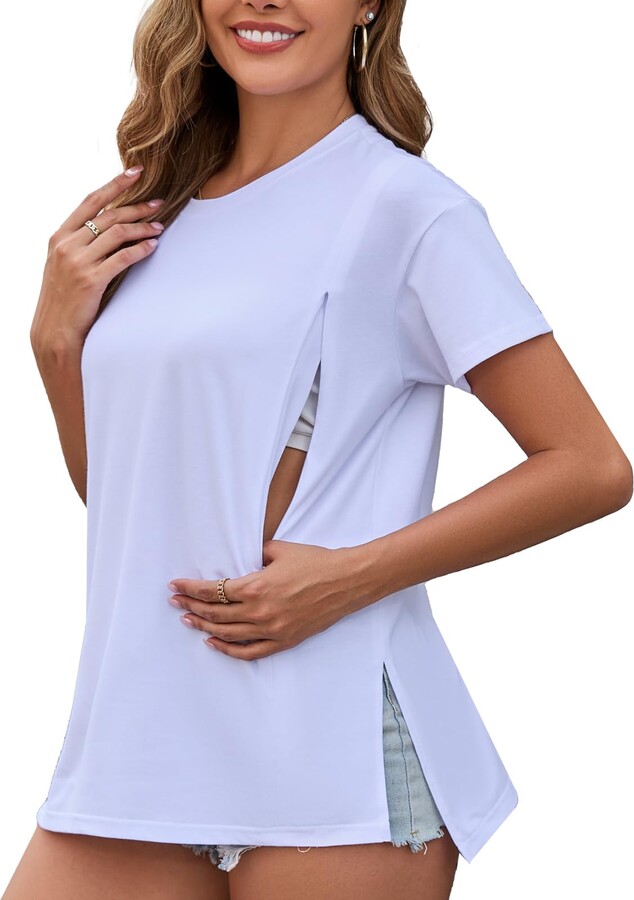 Noppies Damen Still-Top Sanson - Streifen-Shirt Aus Bio-Baumwolle