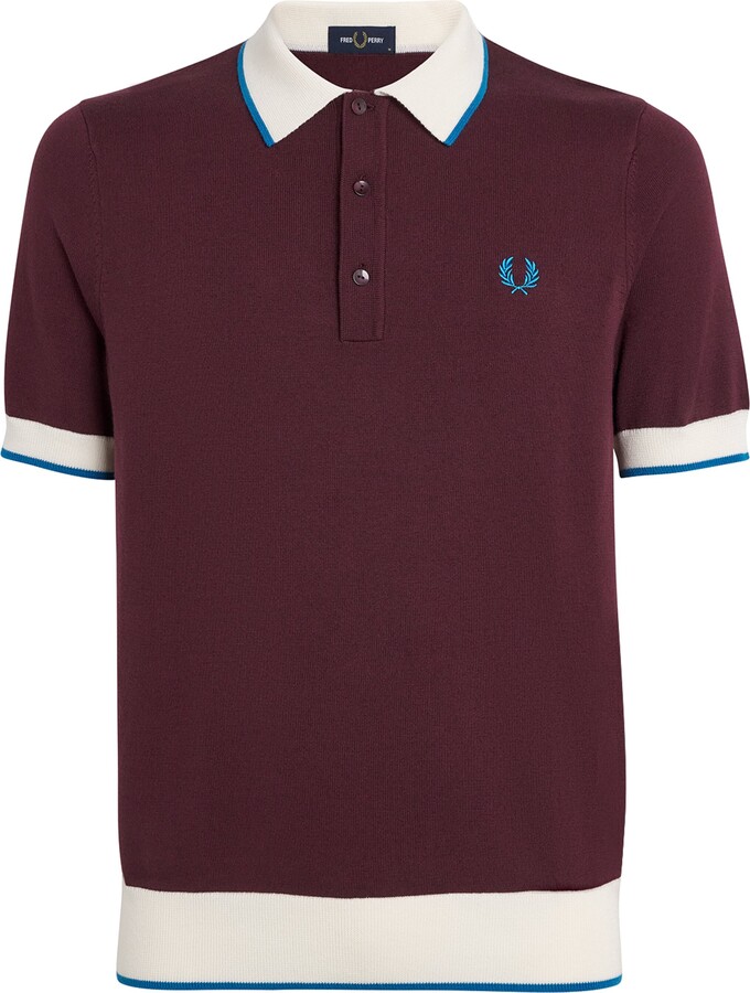 Fred Perry Wool-Cotton Contrast-Trim Polo Shirt