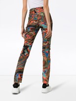 Thumbnail for your product : R 13 x Alison Mosshart marbled jeans
