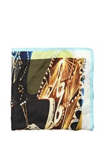 Thumbnail for your product : Etro Sombrero Print Silk Pocket Square