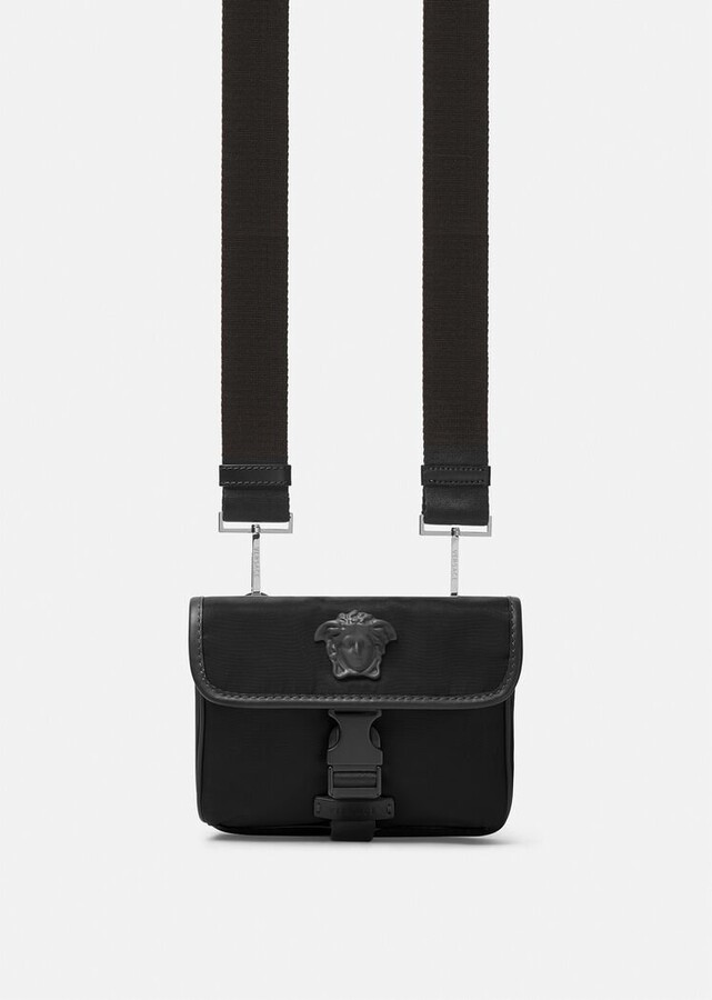 Versace La Medusa Nylon Messenger Bag - ShopStyle