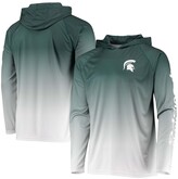 Thumbnail for your product : Columbia Men's Green Michigan State Spartans Terminal Tackle Omni-Shade Upf 50 Long Sleeve Hooded T-shirt