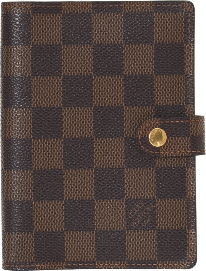 Louis Vuitton Agenda Cover Brown Canvas Wallet (Pre-Owned)