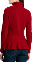 Thumbnail for your product : Magaschoni Cashmere Turtleneck Peplum Sweater
