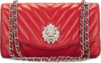 Chanel Medallion Charm Flap Bag Chevron Wrinkled Lambskin Medium - ShopStyle