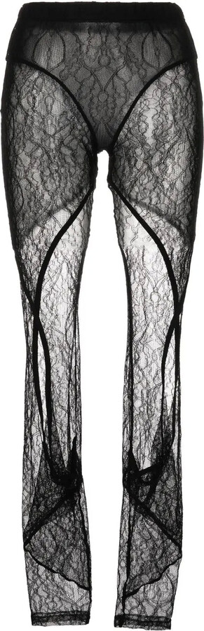 Dion Lee Lace High-Waisted Leggings