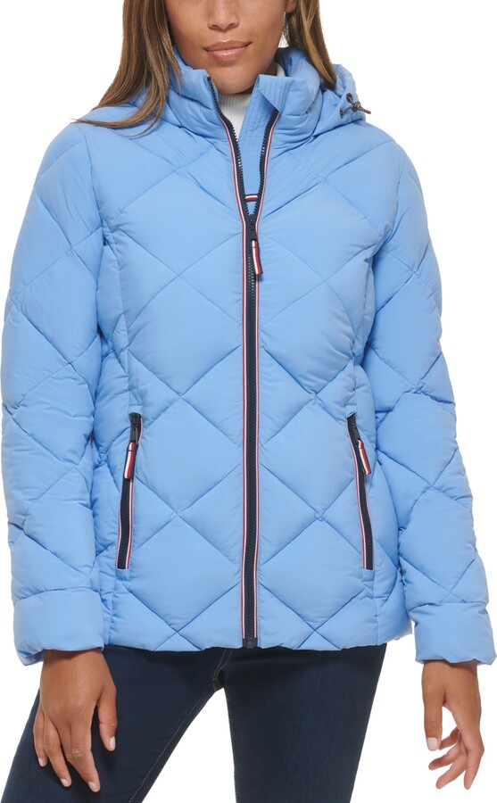 Tommy Hilfiger Women's Quilted Hooded Packable Puffer Coat - ShopStyle
