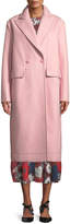 Thumbnail for your product : Cédric Charlier Peak-Lapels Double-Breasted Oversized Wool Coat