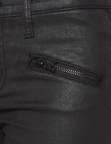 Thumbnail for your product : Current/Elliott Black Coated Soho Zip Jeans