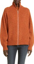Cashmere & Wool Blend Bomber Sweater 