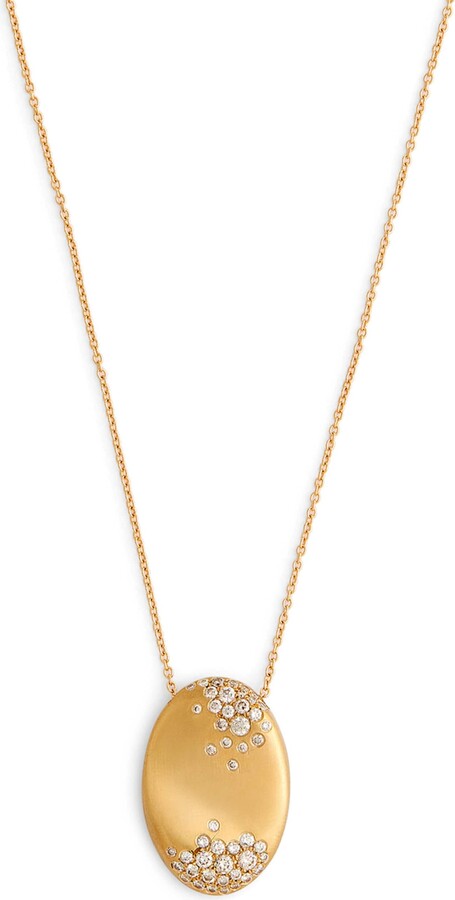 Nada Ghazal Yellow Gold and Champagne Diamond My Muse Storm Necklace