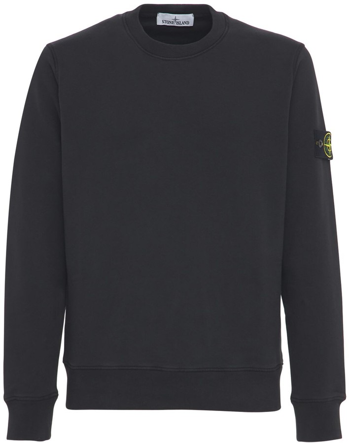 stone island jumper mens black