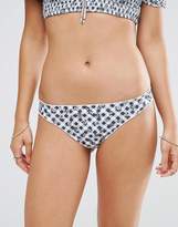 Thumbnail for your product : Motel Gingham Ruffle Bikini Bottom