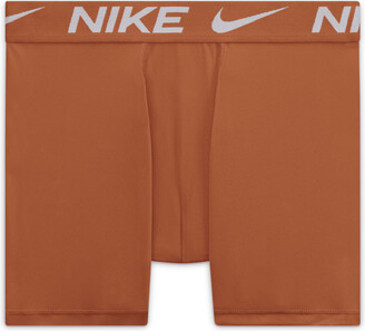 Nike Big Kids' Solid Boxer Briefs (3-Pack) in Orange