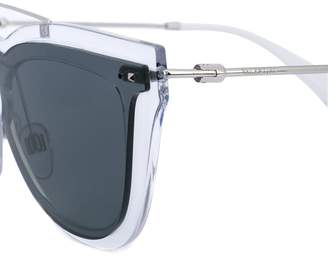 Valentino Eyewear Garavani Rockstud embellished D-frame sunglasses