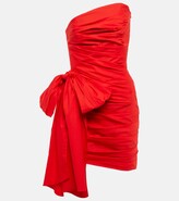 Thumbnail for your product : Oscar de la Renta Strapless cotton minidress